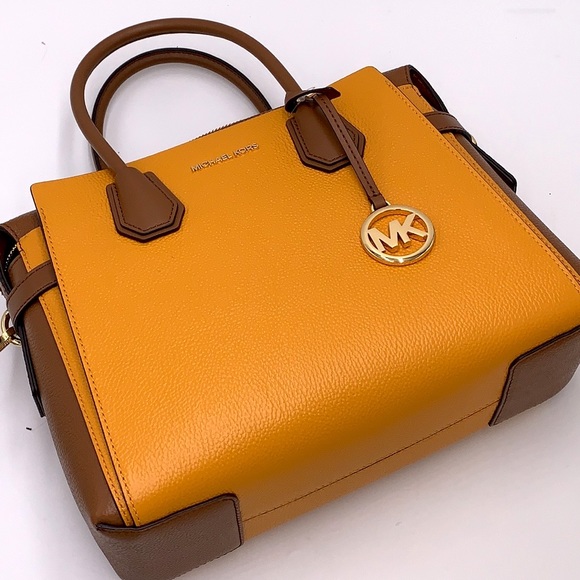 MICHAEL KORS MERCER MEDIUM TOP ZIP BELTED SATCHEL & LARGE CONTINENTAL WALLET - Picture 10 of 16